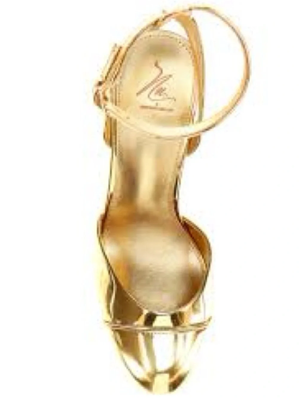 Antonio Melani and the Nat Note Pia Gold Mirror Metallic Platform Heel Pumps